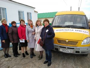 Сотрудники КЦСОН Пугачевского района организовали выезд мобильной бригады в село Надеждинка