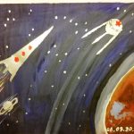 Члены клуба «Старость в радость» организовали онлайн-выставку творческих работ «Космические фантазии»